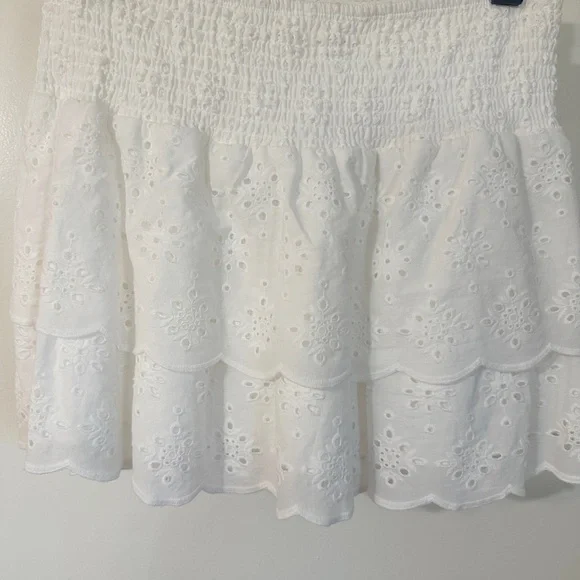 White Eyelet Women's Skirt - Picture 2 of 6